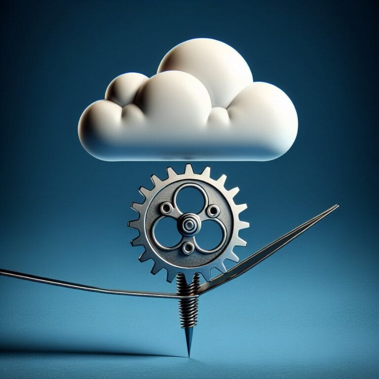 Illustration depicting AI cloud security risks and vulnerabilities.