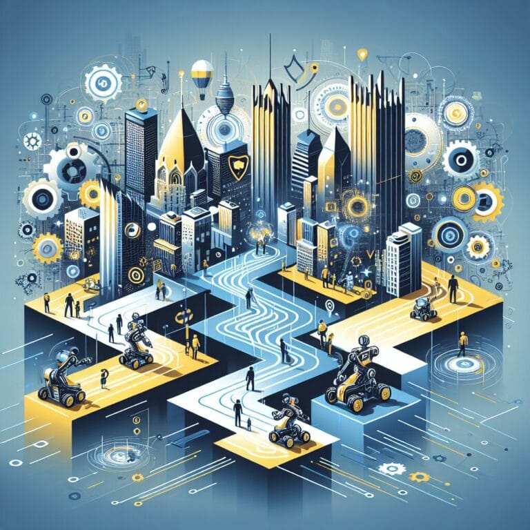Team Chiron's rescue robotics system, featuring Spot and Spotless, navigating a simulated disaster scenario.