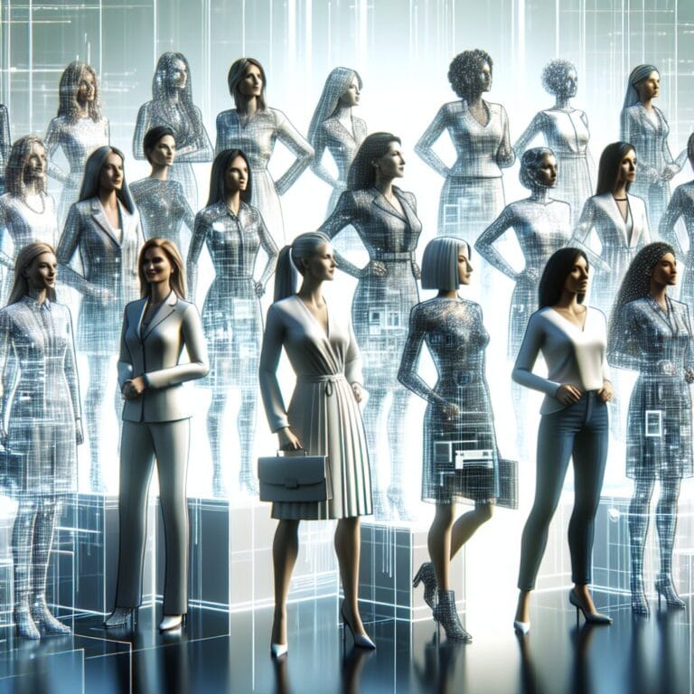 Emily Saras, data science CEO, smiling confidently.