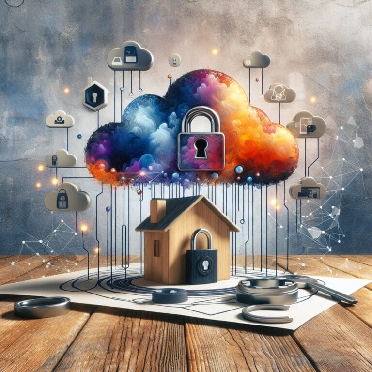 Arlo cloud storage home security system providing remote access.
